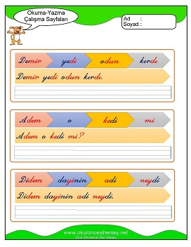 d sesi Grubu Çalışma Sayfaları